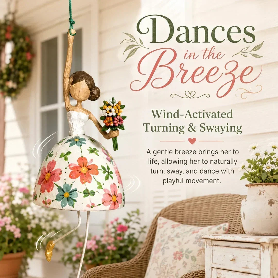 Colorful hanging ornament featuring a joyful dancing lady design