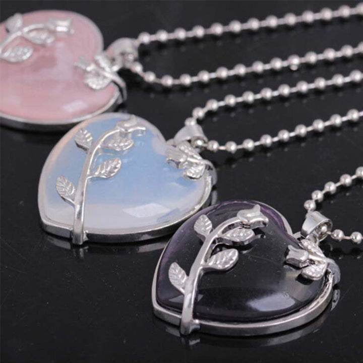 Sparkling gemstone pendant necklace styled as a thoughtful gift for her