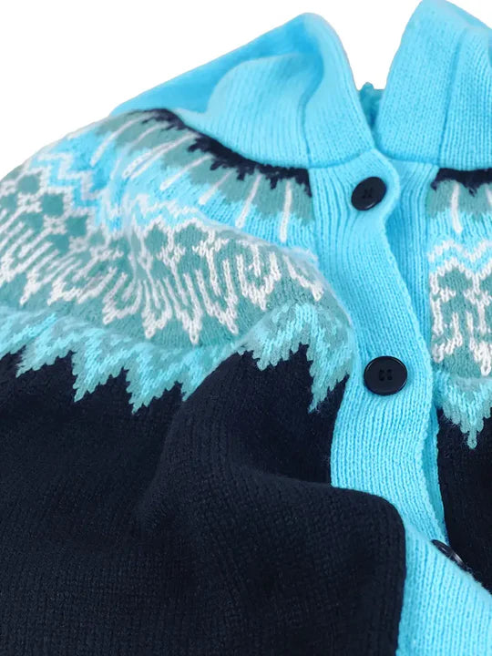 Mikhaela | Women’s Fair Isle Hooded Cardigan
