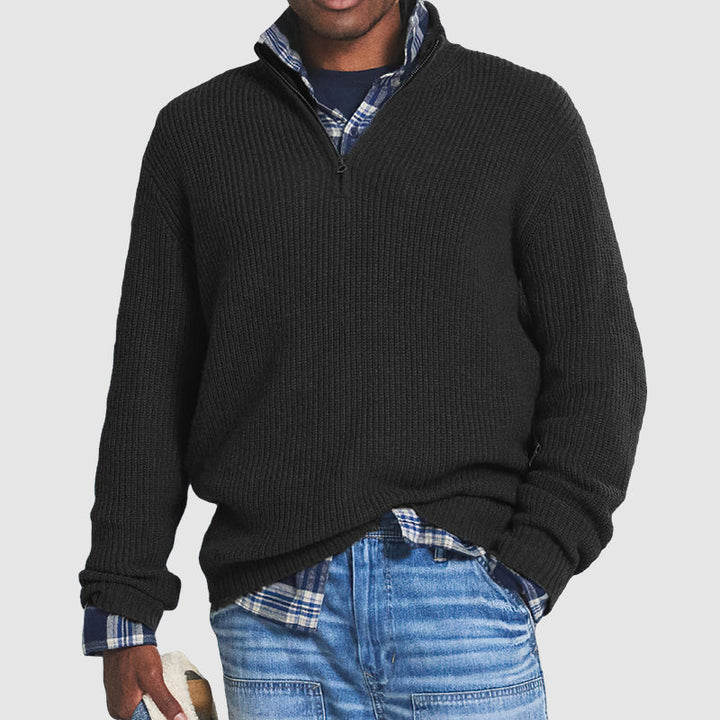 Paul | Men’s Ribbed Quarter-Zip Sweater