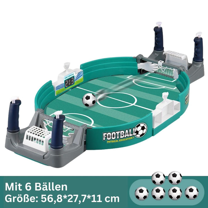 Box packaging and complete contents of the portable family indoor foosball game