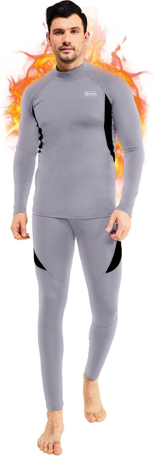 Thermal wear long sleeve shirt closeup of stitching and fabric