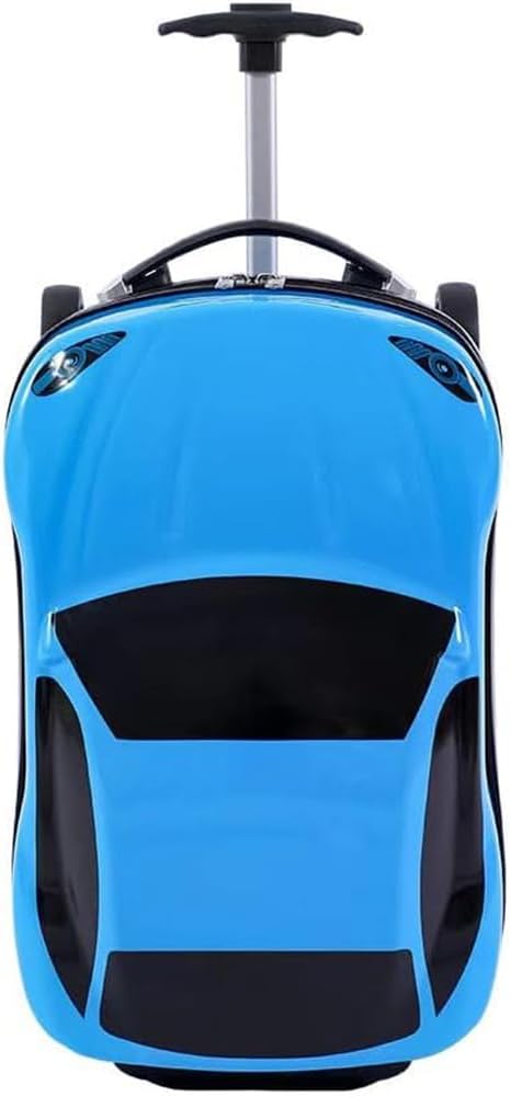 Kids travel bag with sturdy wheels and telescoping pull handle