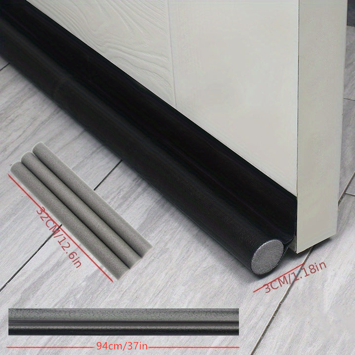 Flexible door bottom seal strip for effective thermal home insulation