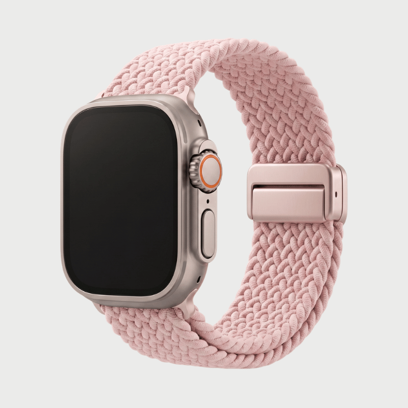 Modern aesthetic of textured woven replacement watch band