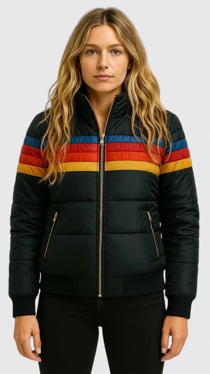 Cersey | Women’s Colorblock Hooded Puffer Jacket