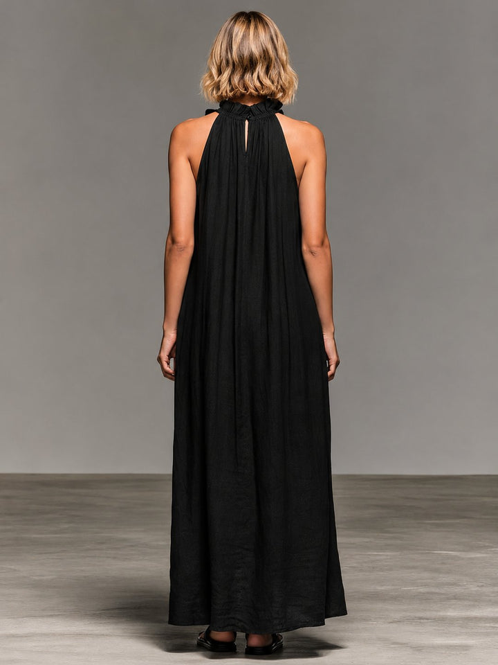Women's Melva maxi dress in purple, elegant casual long dress