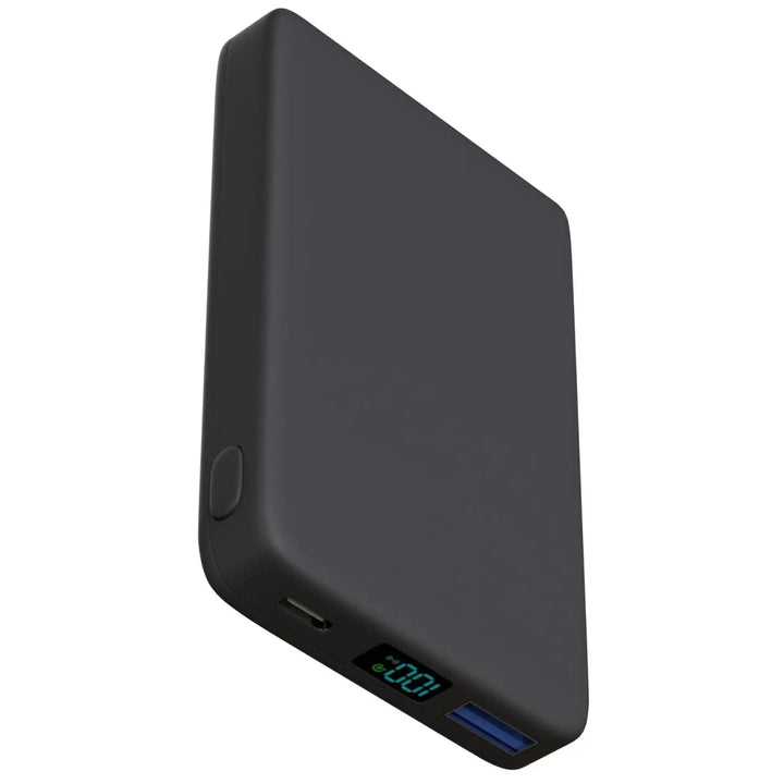 Compact MagSafe charger accessory plugged in with a USB-C cable
