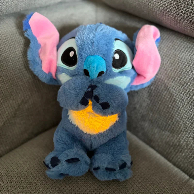 CuddleBuddy calming breathing plush toy in soft blue for stress relief and better sleep