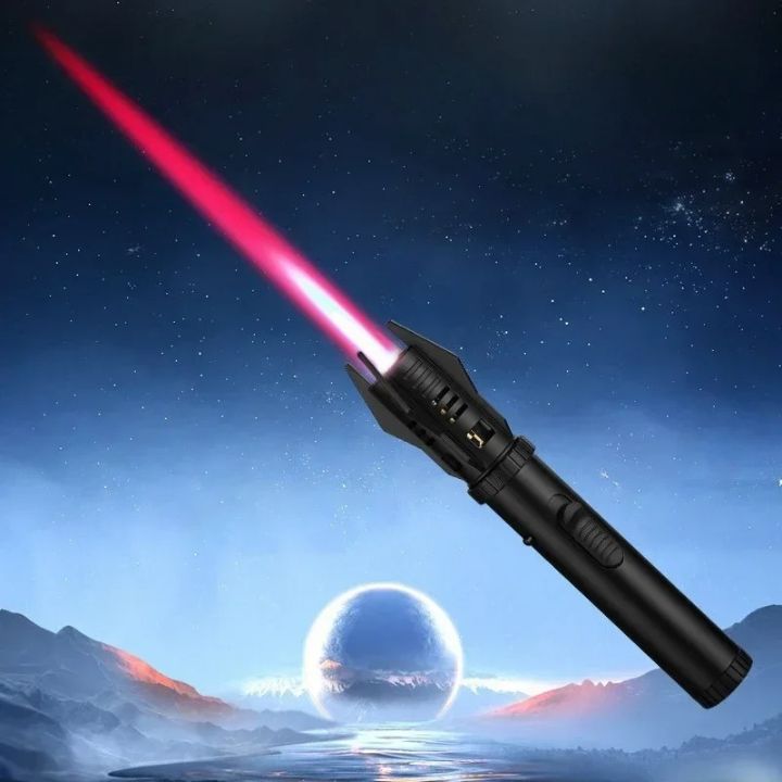 Multifunctional butane lighter for BBQ and outdoor survival