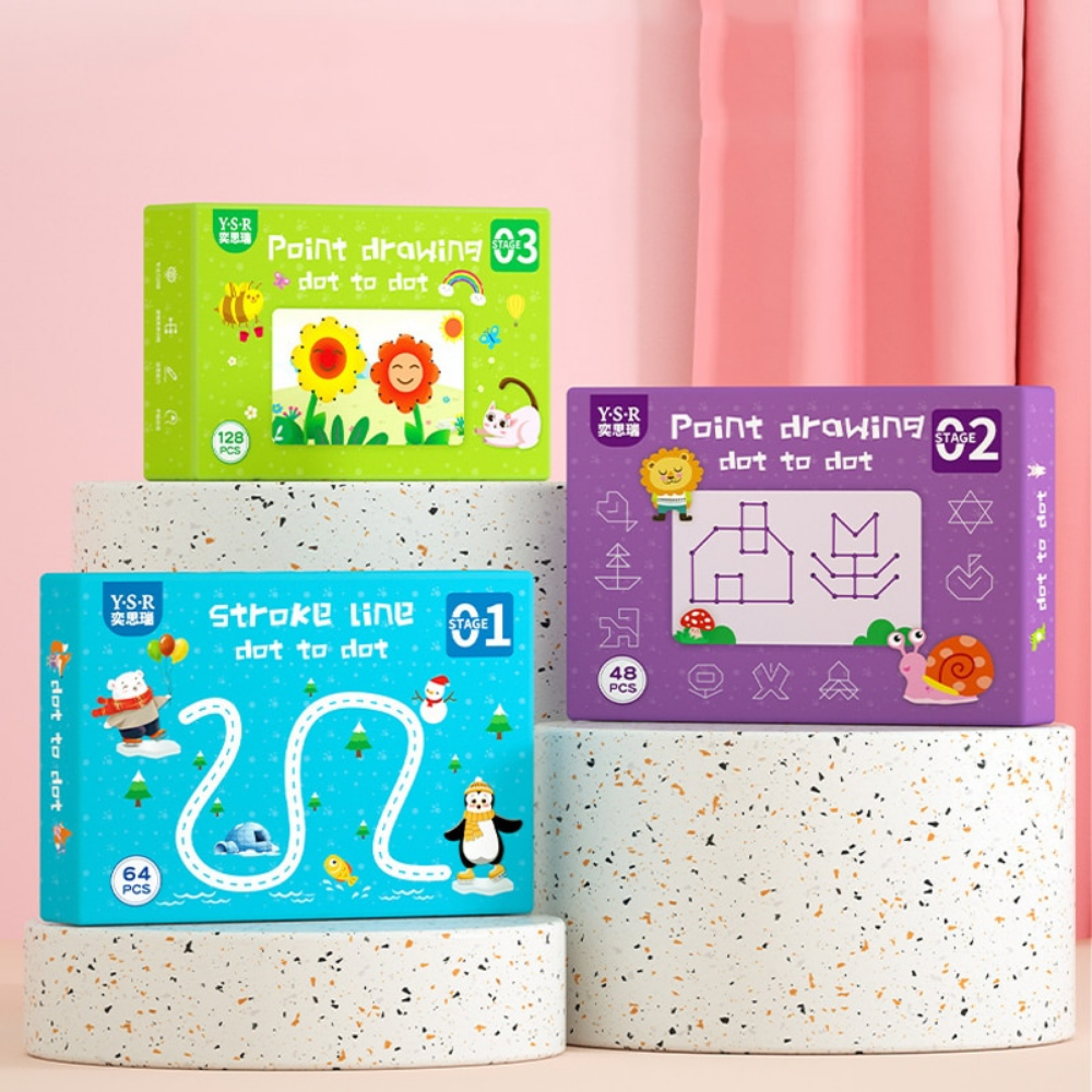 Tracing book style reusable writing board designed for kids early learning