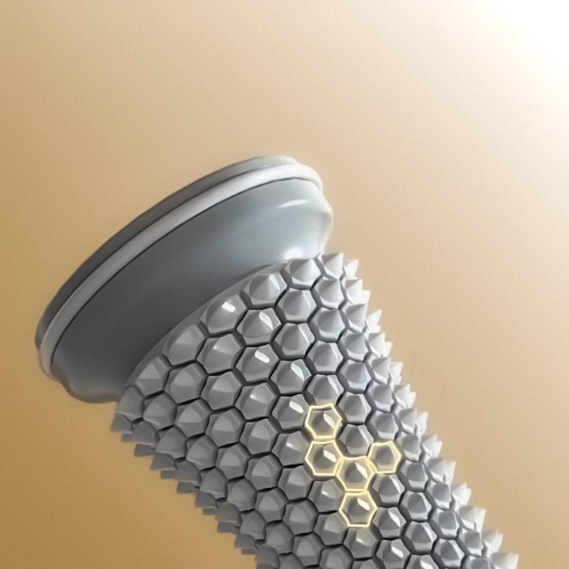 Ergonomic foot massager roller for plantar fasciitis relief and muscle recovery