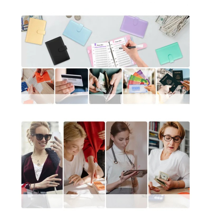 Compact envelope binder planner closed, showcasing portable design