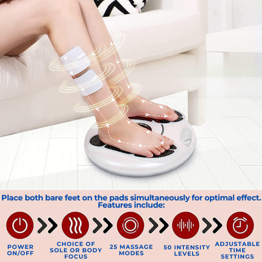 Product feature overview of the electric foot massager settings