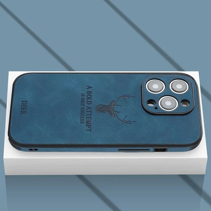 Shockproof phone cover in luxury texture for daily protection