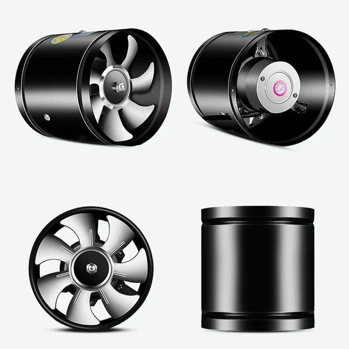 Close up of WhisperFlow air blower motor and intake grille for home ventilation systems