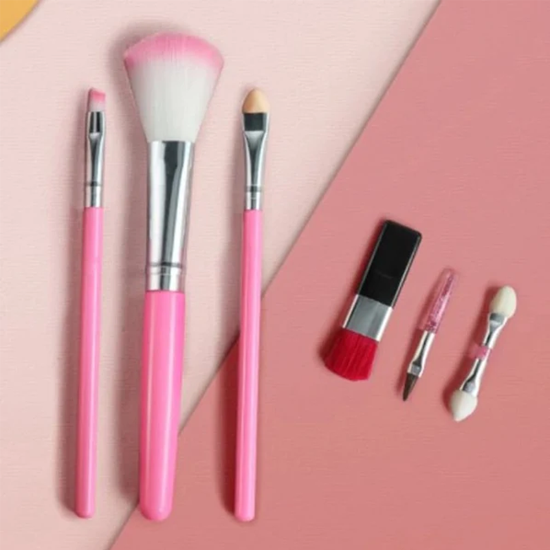 Pretend play makeup set for girls featuring colorful lipstick and blushes