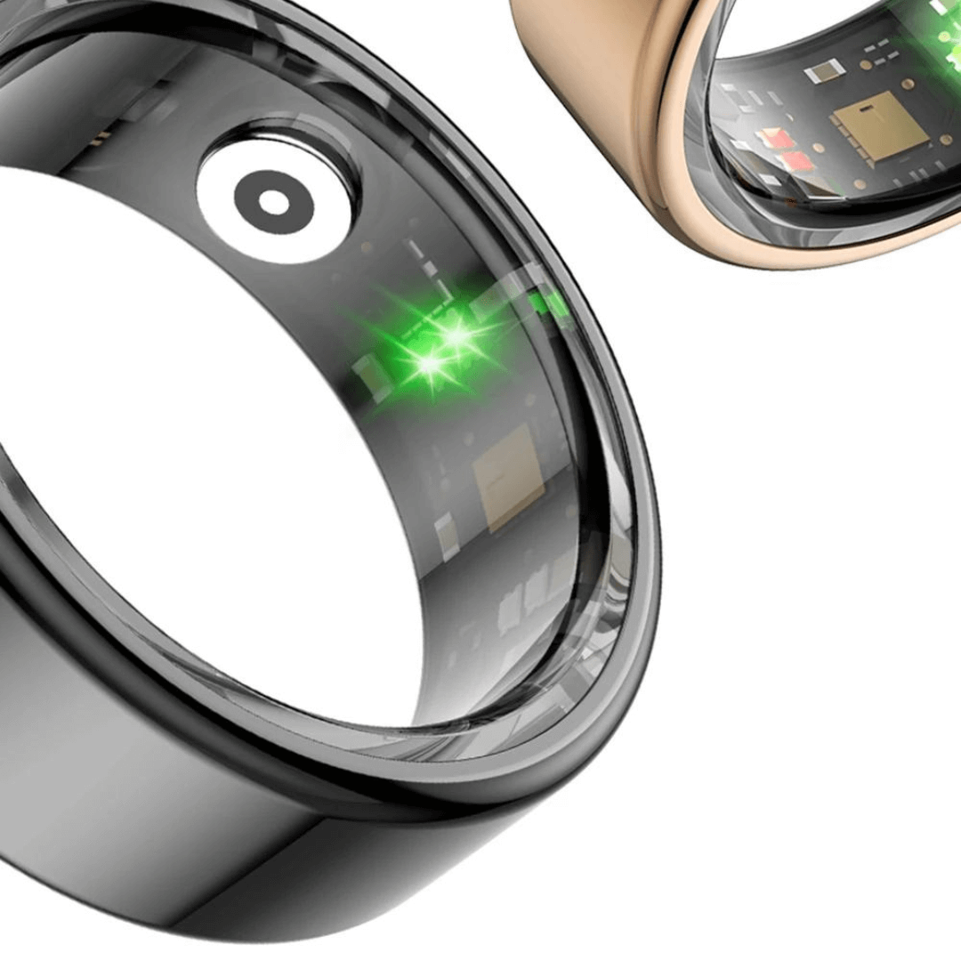 Person wearing the lightweight sleep and heart rate monitor ring