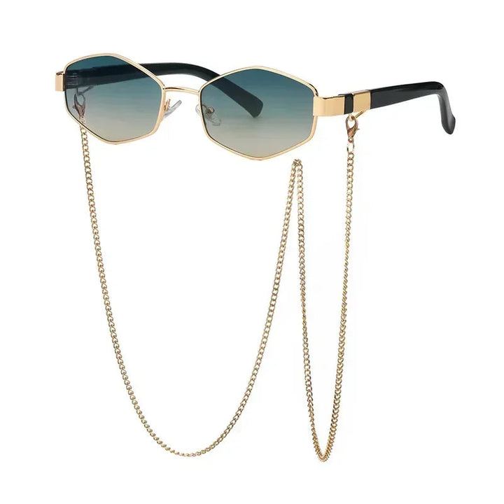 Flat lay of summer fashion retro eyewear and women's accessories