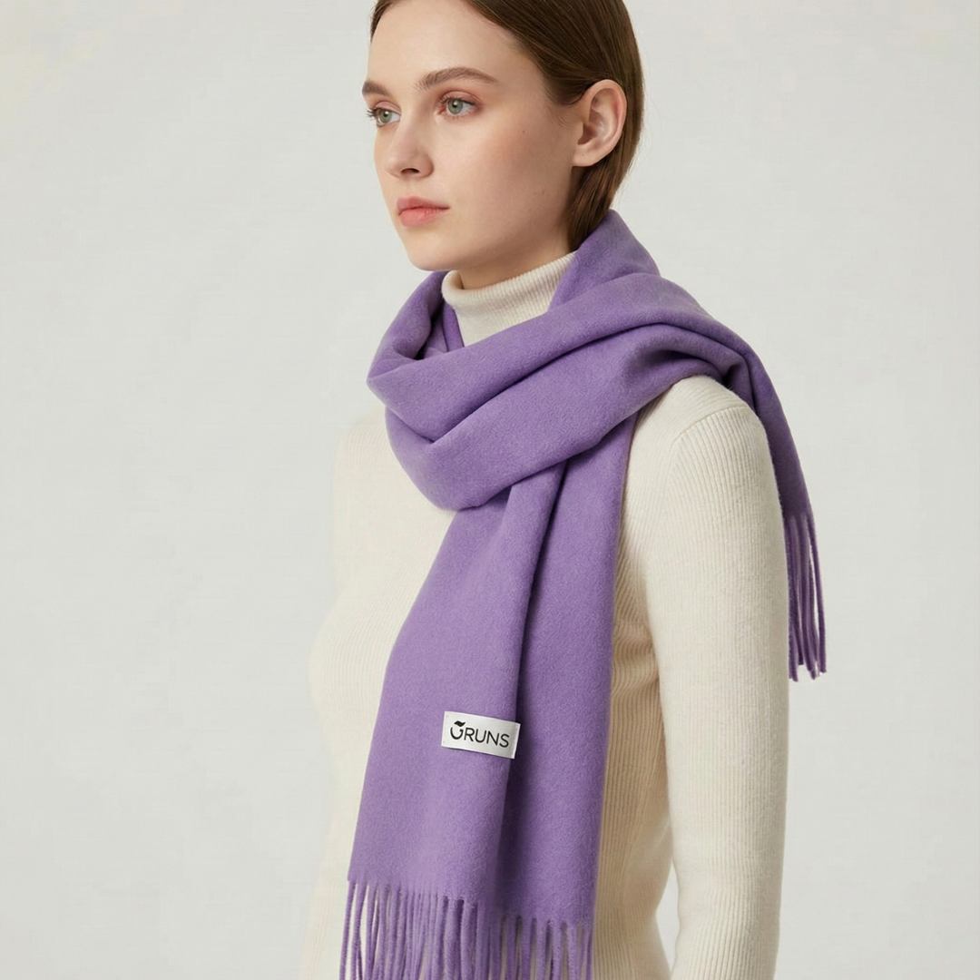 Stylish women's scarf for cold weather outdoor wear