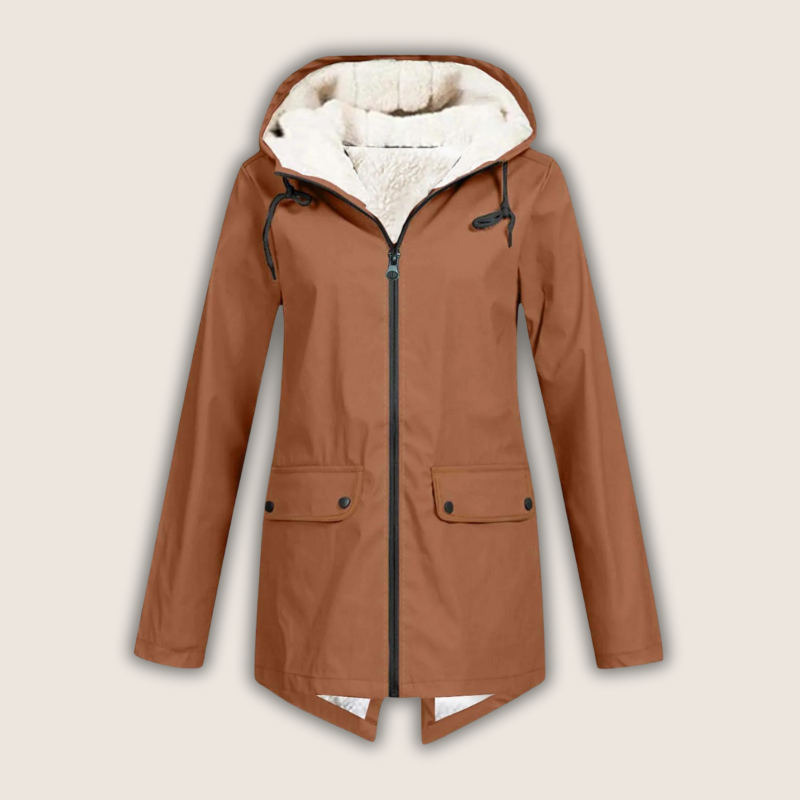 Womens outerwear rain gear styled casually for everyday outdoor wear
