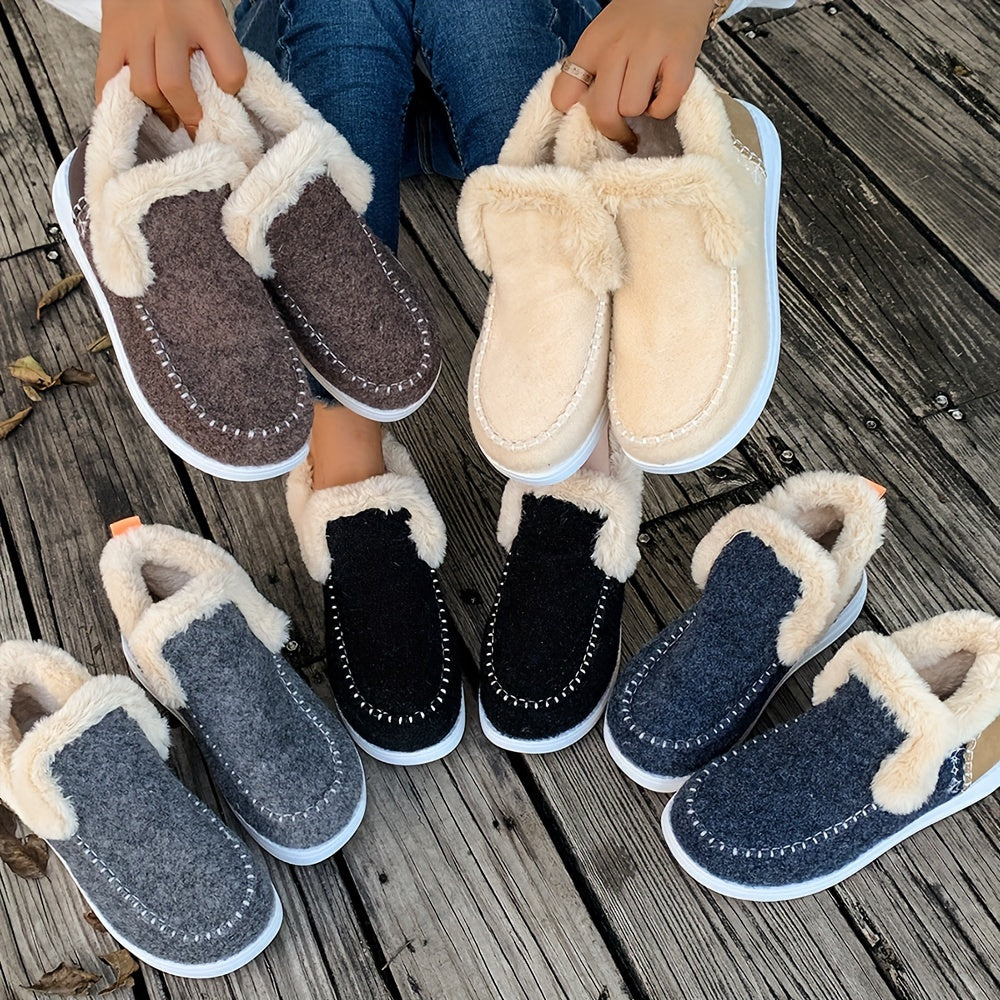 Durable non-slip sole on women's winter slippers for safe indoor walking