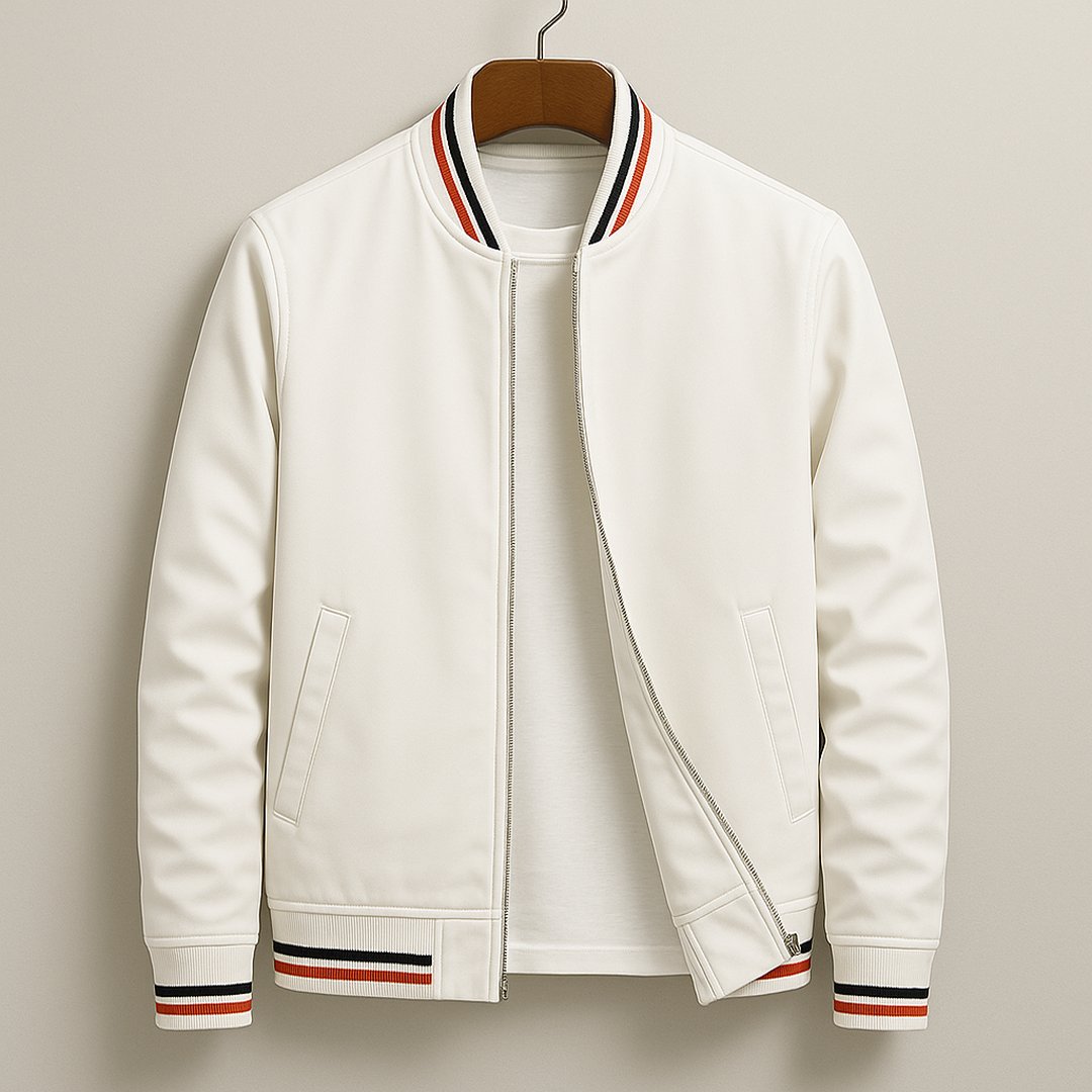 Men's Prescott casual bomber jacket in classic black, stylish outerwear for men