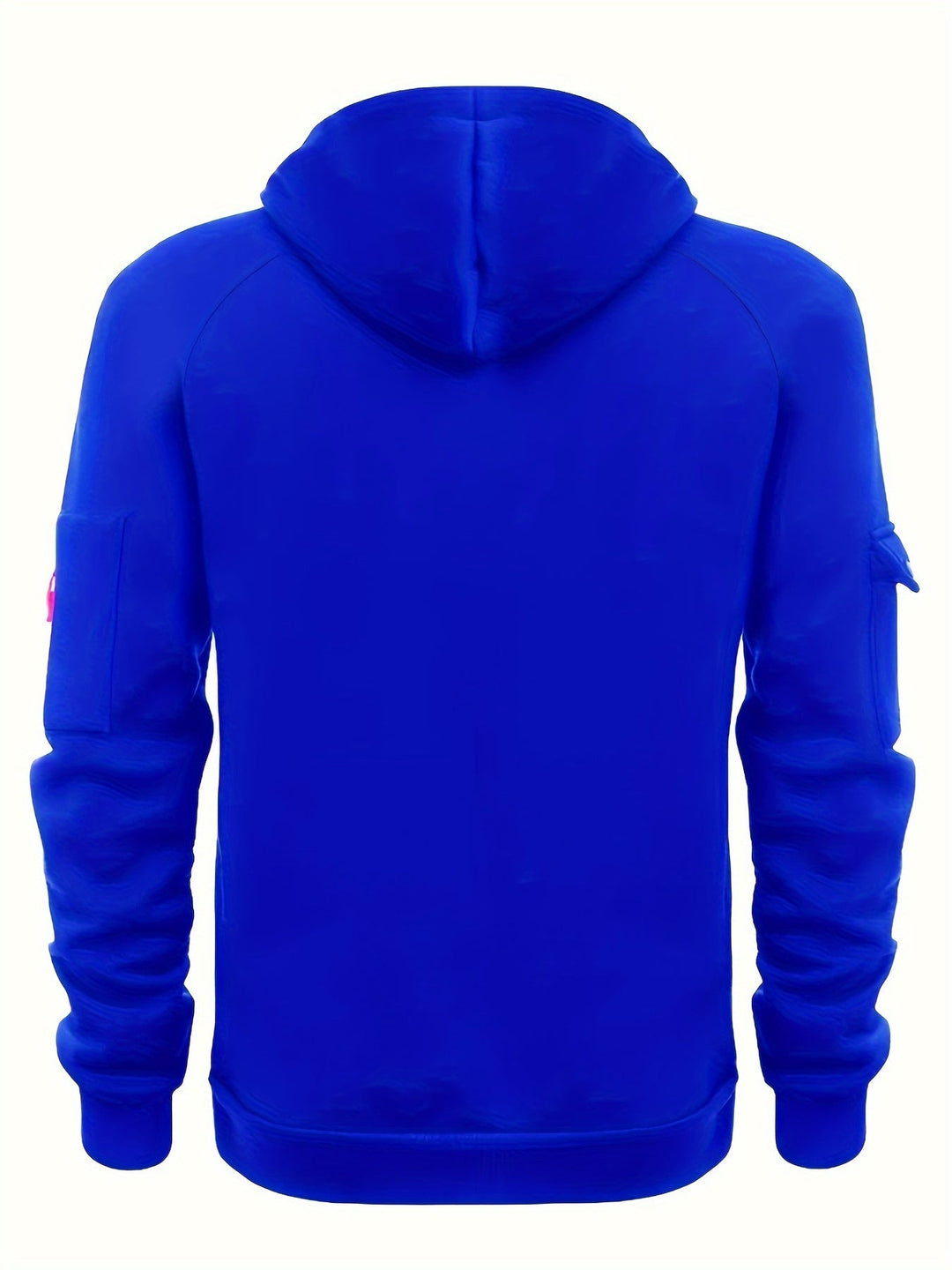 Detailed view of kangaroo pocket on men's utility hoodie for everyday wear.