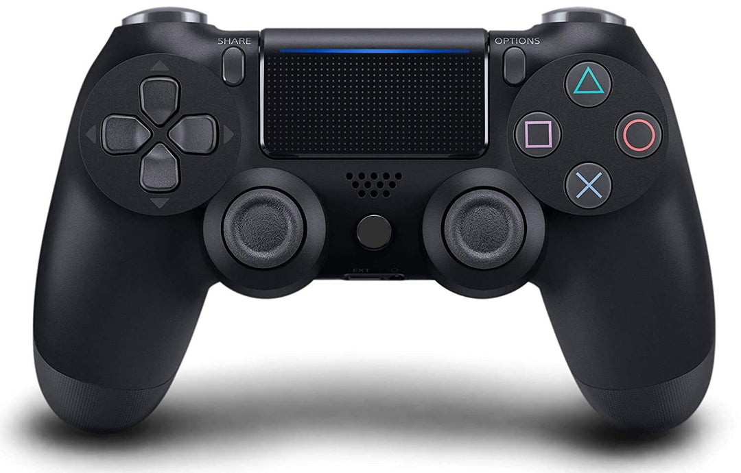 Matte black gamepad and wireless controller for PS4 gaming