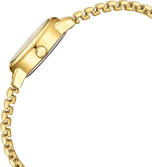 Side profile of the Romy women's mini watch case and flexible band