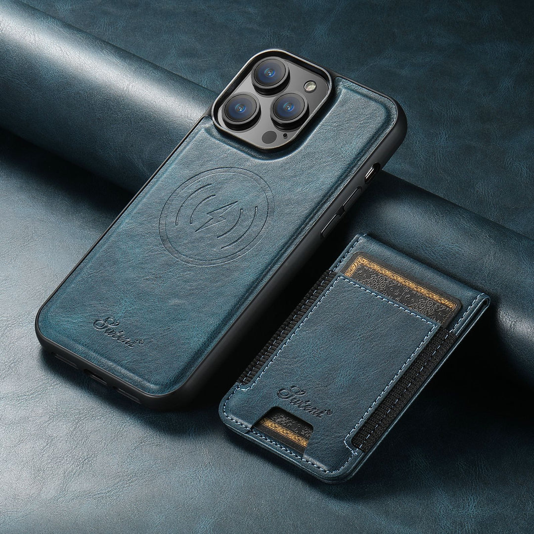 Durable protective cover featuring MagSafe technology in use