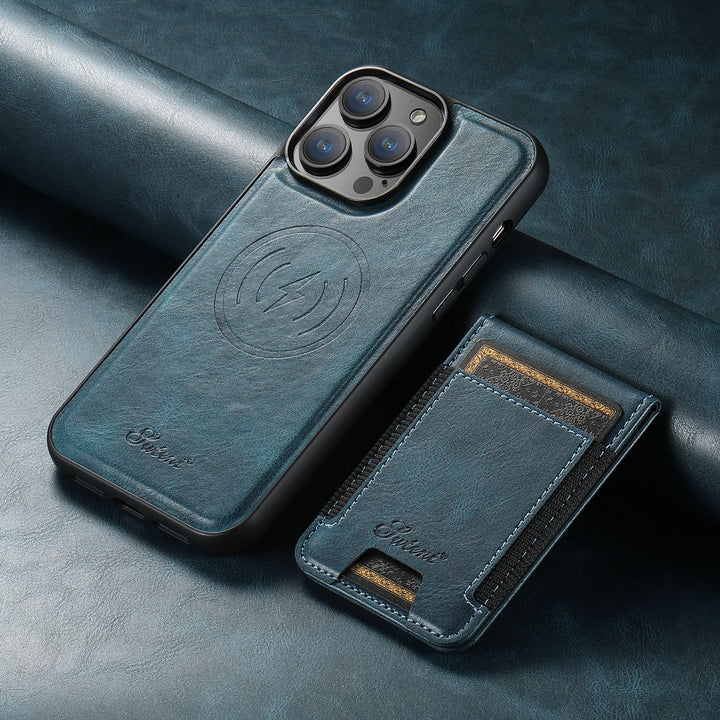 Durable protective cover featuring MagSafe technology in use