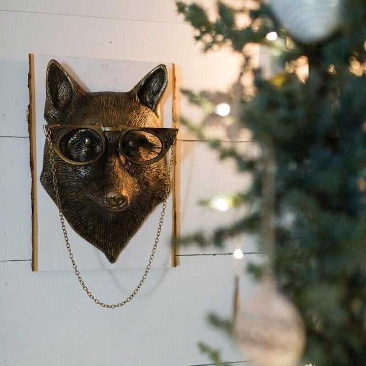Artistic animal head wall decor ideal for nurseries and eclectic interior styling themes