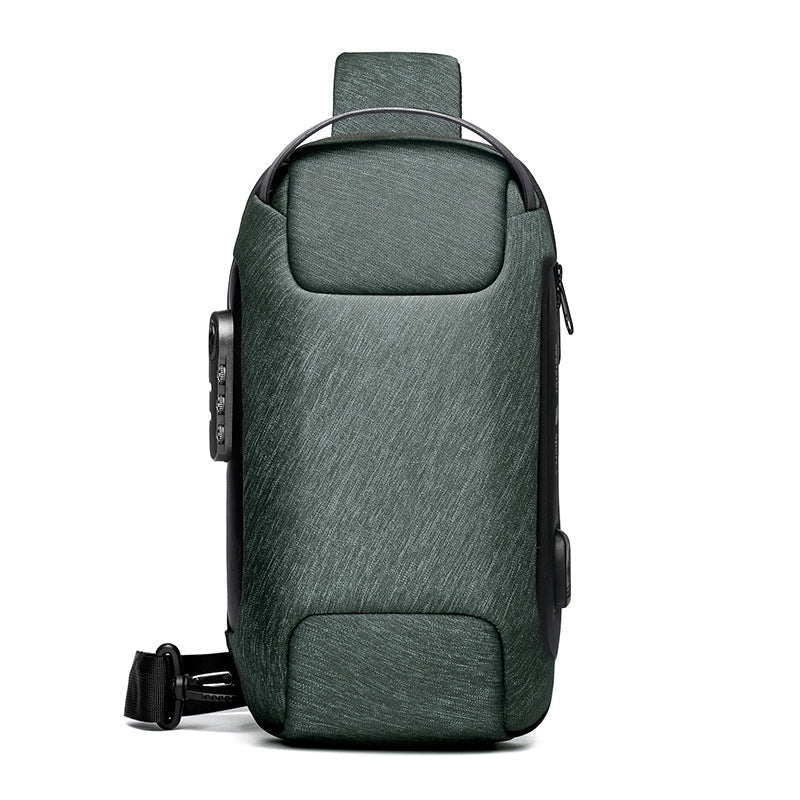 Interior storage capacity of the waterproof crossbody bag holding daily essentials