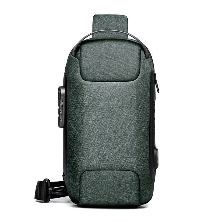 Interior storage capacity of the waterproof crossbody bag holding daily essentials