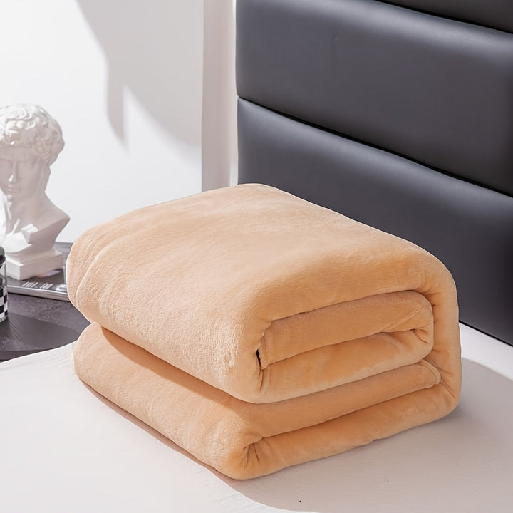 Cozy throw blanket with ultra-soft texture for relaxing on the sofa or bed