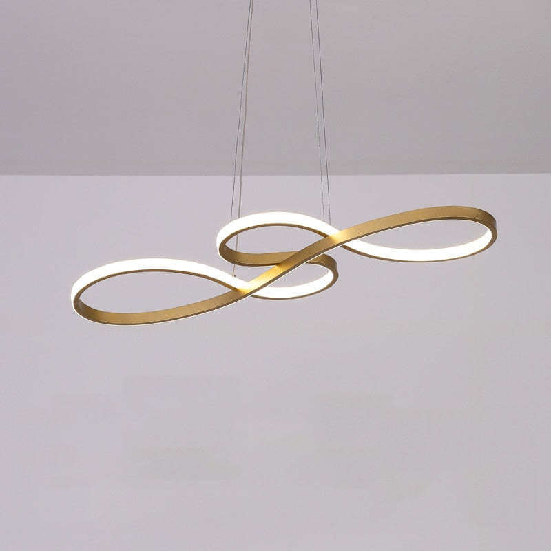 Complete view of the designer musical note LED lighting fixture