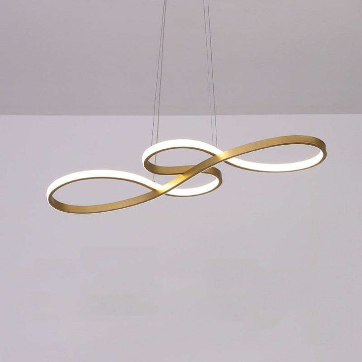 Complete view of the designer musical note LED lighting fixture