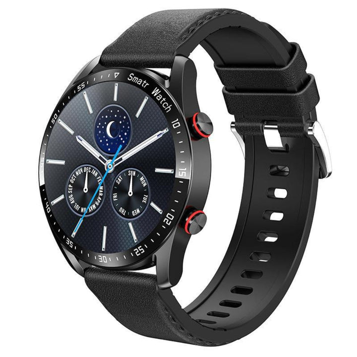 Detailed shot of smartwatch clasp and breathable silicone band texture