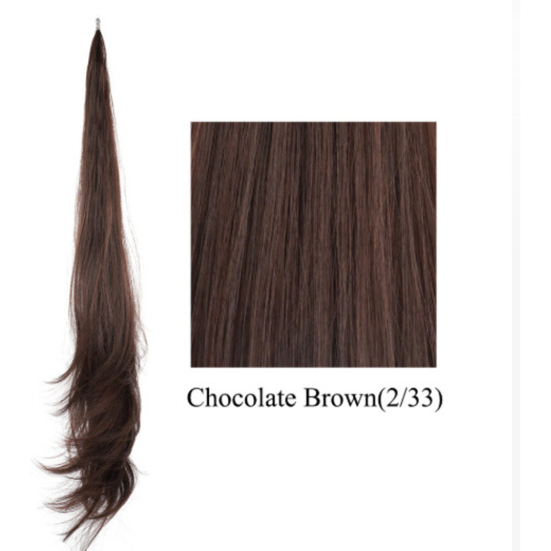 Volumizing long ponytail hairpiece for instant styling