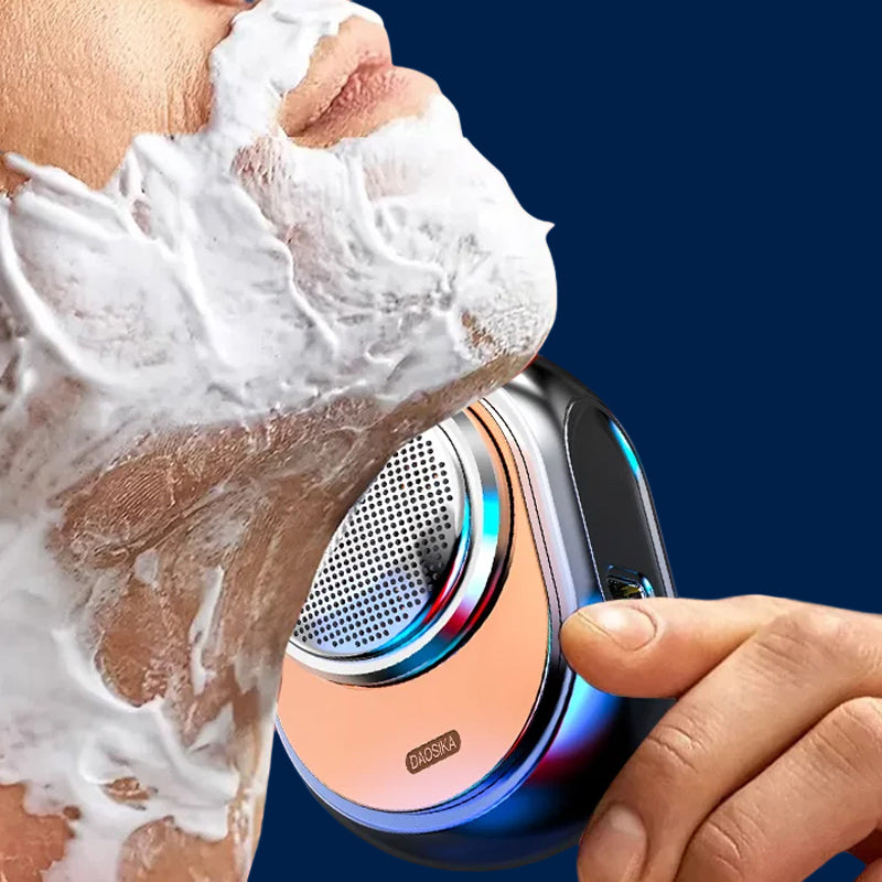Compact cordless shaving tool for facial hair maintenance