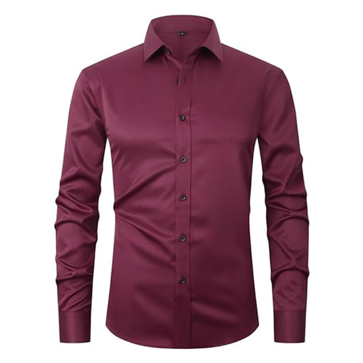 Side angle view of mens button down work shirt fashion