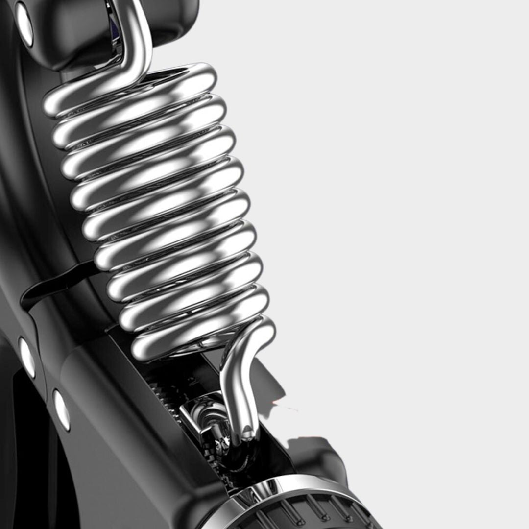 Close-up of the grip strengthener showing the adjustable resistance dial