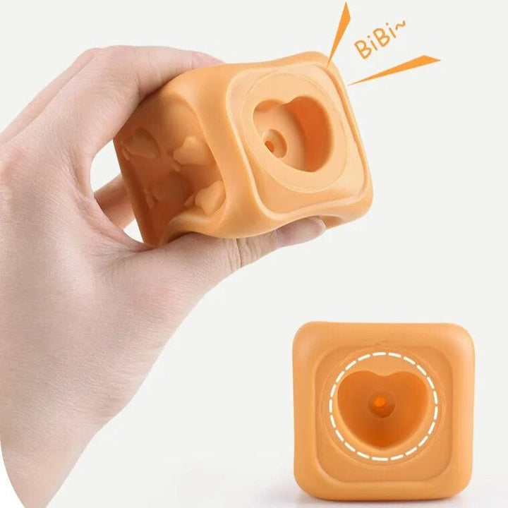 Educational baby teething toy designed for motor skills development