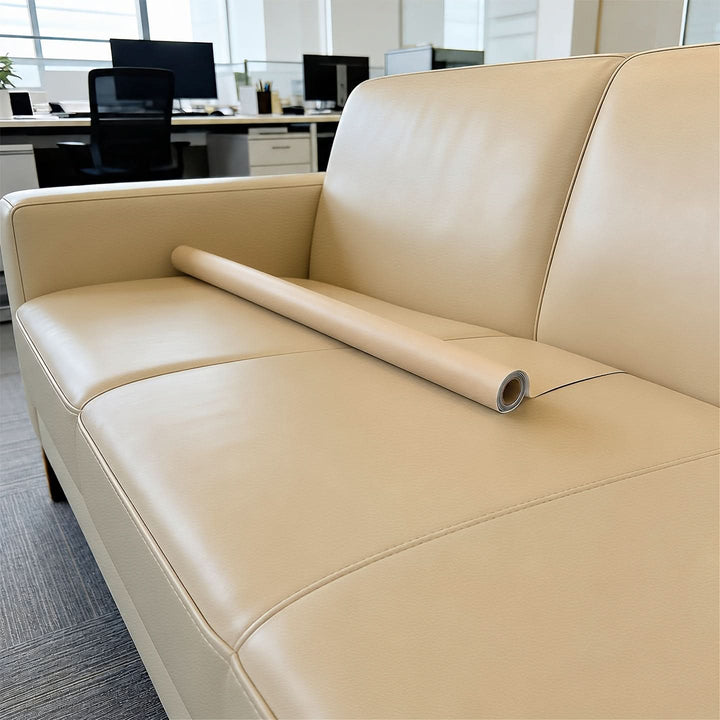 Easy-to-cut self-adhesive patch for custom furniture repair shapes