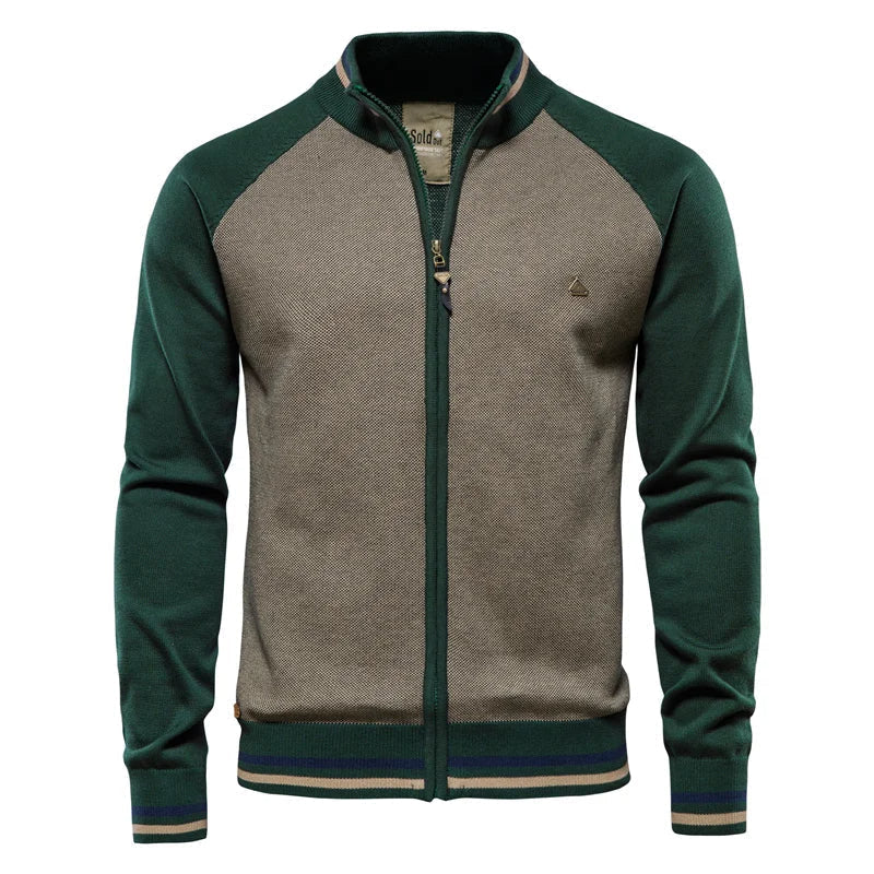 Torrance | Men’s Zip-Up Stand-Collar Cardigan