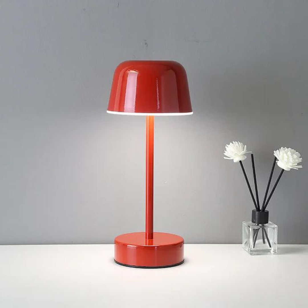 Adjustable interior design lighting angled downward for focused reading task