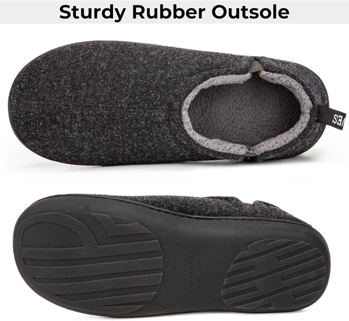 Soft-to-the-touch house shoes for men in a versatile style