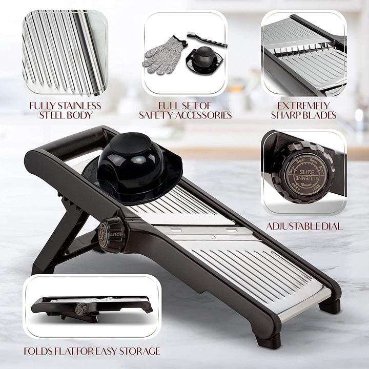 Kitchen vegetable cutter and julienne slicer for meal prep