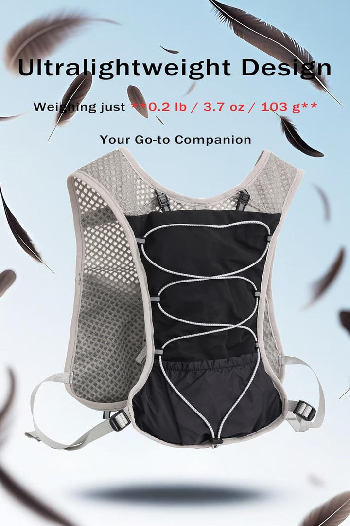 Breathable back mesh panel keeping runners cool and dry